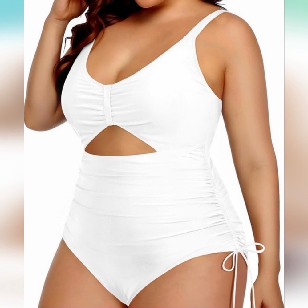YONIQUE Ruched Tummy Control Swimsuit